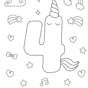 coloriage Chiffre pour enfants a imprimer