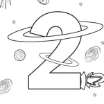 coloriage Chiffre pour enfants à télécharger