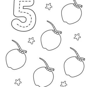 coloriage Chiffre a dessiner et imprimer