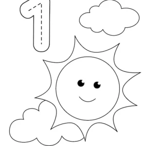 coloriage Chiffre pour enfants à télécharger