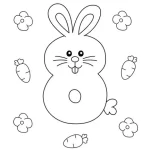 coloriage Chiffre a imprimer pour enfant de 4 ans