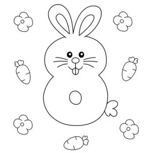 coloriage Chiffre a imprimer pour enfant de 4 ans