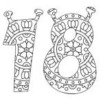 coloriage Chiffre gratuit en ligne