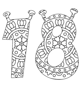 coloriage Chiffre gratuit en ligne