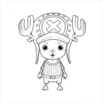coloriage Chopper en pose simple et dessins