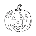 coloriage Citrouille et decoupage a imprimer gratuit