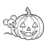 coloriage Citrouille de pour enfants