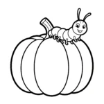 coloriage Citrouille pour enfant de 5 ans
