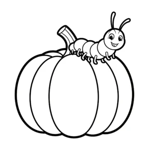 coloriage Citrouille pour enfant de 5 ans