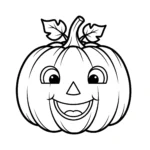 coloriage Citrouille de pour enfants