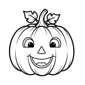 coloriage Citrouille de pour enfants