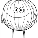 coloriage Citrouille en ligne pour enfant