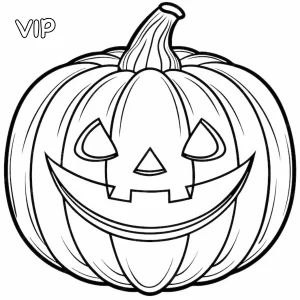 coloriage Citrouille gratuit pour enfants