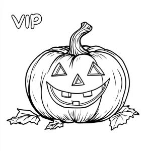 coloriage Citrouille pour enfant de 4 ans