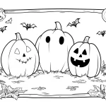 image pour coloriage Citrouille enfant
