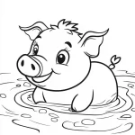 imprimer coloriage Cochon