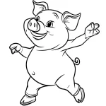 coloriage Cochon gratuit