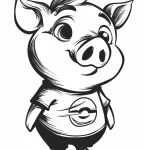 coloriage Cochon en ligne