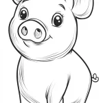 coloriage Cochon à imprimer