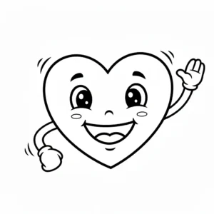 coloriage Coeur pour enfants a imprimer