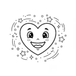 coloriage Coeur pour enfant de 5 ans