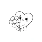 imprimer coloriage Coeur gratuit