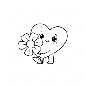 imprimer coloriage Coeur gratuit