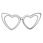 coloriage Coeur pour enfant de 3 ans