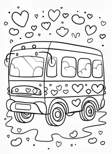 coloriage Coeur pour enfant de 10 ans
