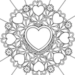 imprimer coloriage Coeur gratuit