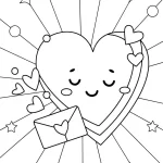 coloriage Coeur à imprimer pour enfant de 4 ans