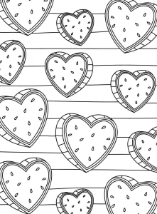 coloriage Coeur pour enfant de 4 ans