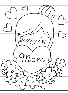 imprimer coloriage Coeur pour enfant