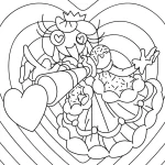 coloriage Coeur pour enfant de 6 ans