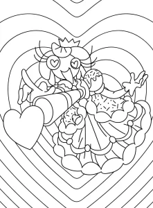 coloriage Coeur pour enfant de 6 ans