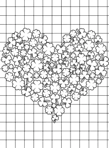 coloriage Coeur à imprimer pour enfant de 10 ans