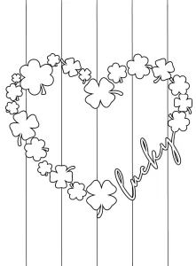 coloriage Coeur à imprimer pdf gratuit
