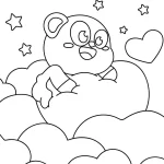 coloriage Coeur et apprentissage