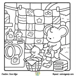 coloriage Comfy Days pour enfant de 6 ans