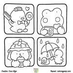 coloriage Comfy Days a dessiner en ligne
