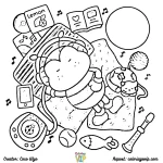coloriage Comfy Days d
