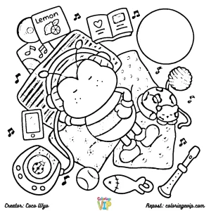 coloriage Comfy Days d