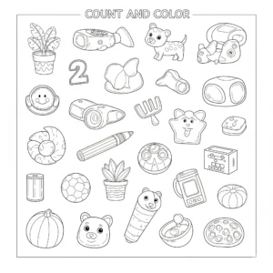 télécharger coloriage Compte et Colorie gratuit