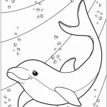 coloriage Dauphin de pour enfants