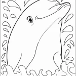 coloriage Dauphin et apprentissage