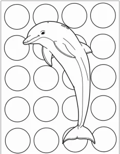 coloriage Dauphin pour enfant de 10 ans