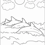 coloriage Dauphin à imprimer a4