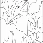 coloriage Dauphin pour enfant de 3 ans