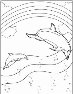 coloriage Dauphin a telecharger