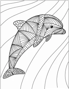 coloriage Dauphin pour enfant de à imprimer